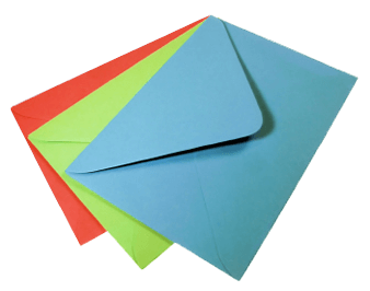 picture of three envelopes