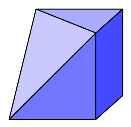 cube with a section removed fully