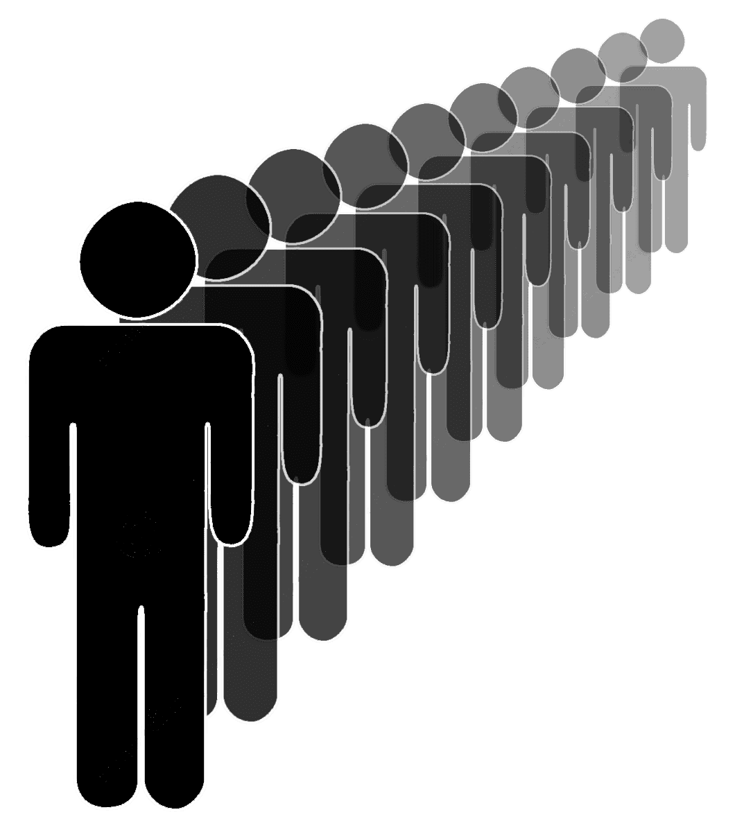 picture of a queue of people