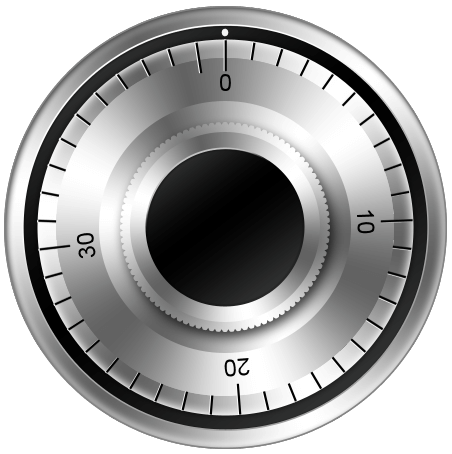 a dial from a combination safe