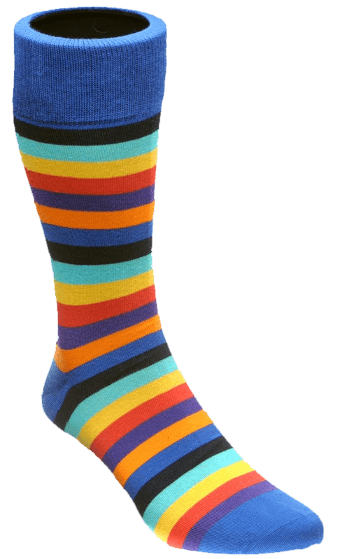 picture of a striped sock