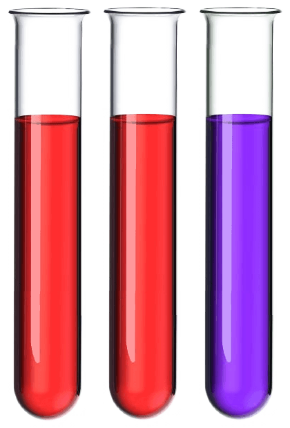 some test tubes for performing laboratory tests