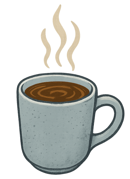 A cup of coffee to go with my hot coffee puzzle.