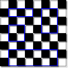 examples of valid rectangles on a chessboard
